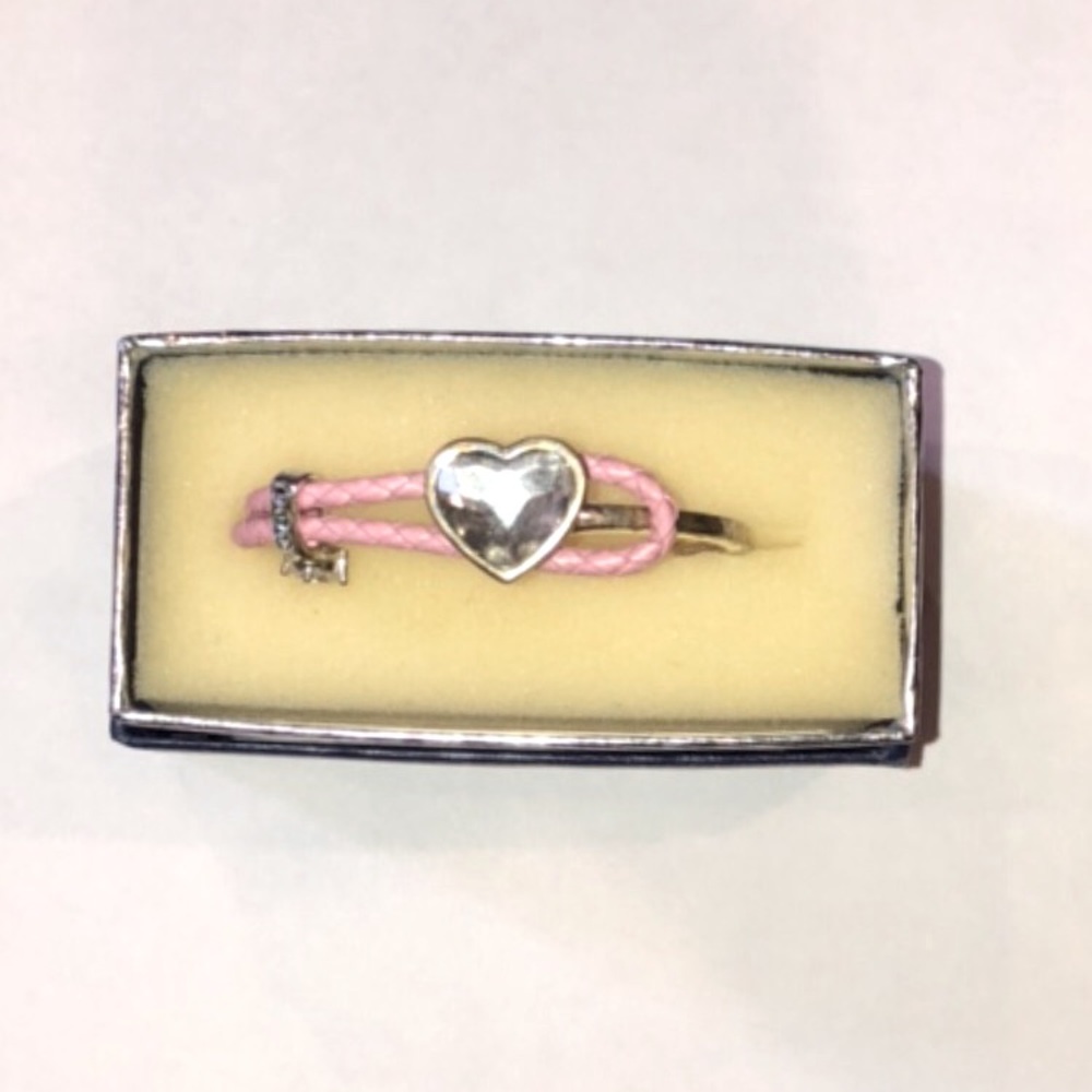 swarovski pink heart bracelet